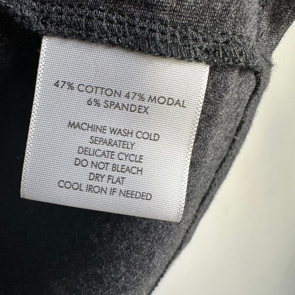 White + Warren Turtleneck in Charcoal Heather Size Small - Picture 4 of 8